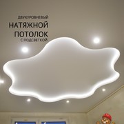 Двухуровневый потолок с подсветкой 1