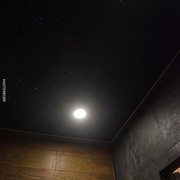 Натяжной потолок Звездное небо в ванной 3