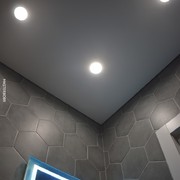 Натяжной теневой потолок в ванной 3