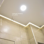 Парящий потолок в ванной на керамограните 2