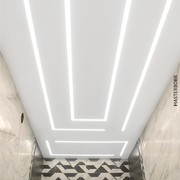 Световые лини на профиле flexy в ванной 3