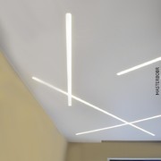 Световые линии в качестве основного освещения на кухне 4