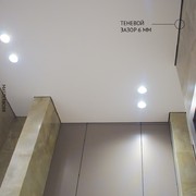 Теневой потолок без резиновой вставки в ванной комнате 2