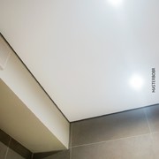 Тканевый теневой потолок в ванной комнате 5